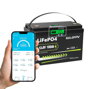 12V 100Ah Bluetooth with LCD Display LiFePO4 Battery(Fast Delivery,US Stock)