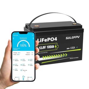 12V 100Ah  LiFePO4 Battery, 1280Wh Group 31 Bluetooth Lithium Battery(Fast Delivery,US Stock)