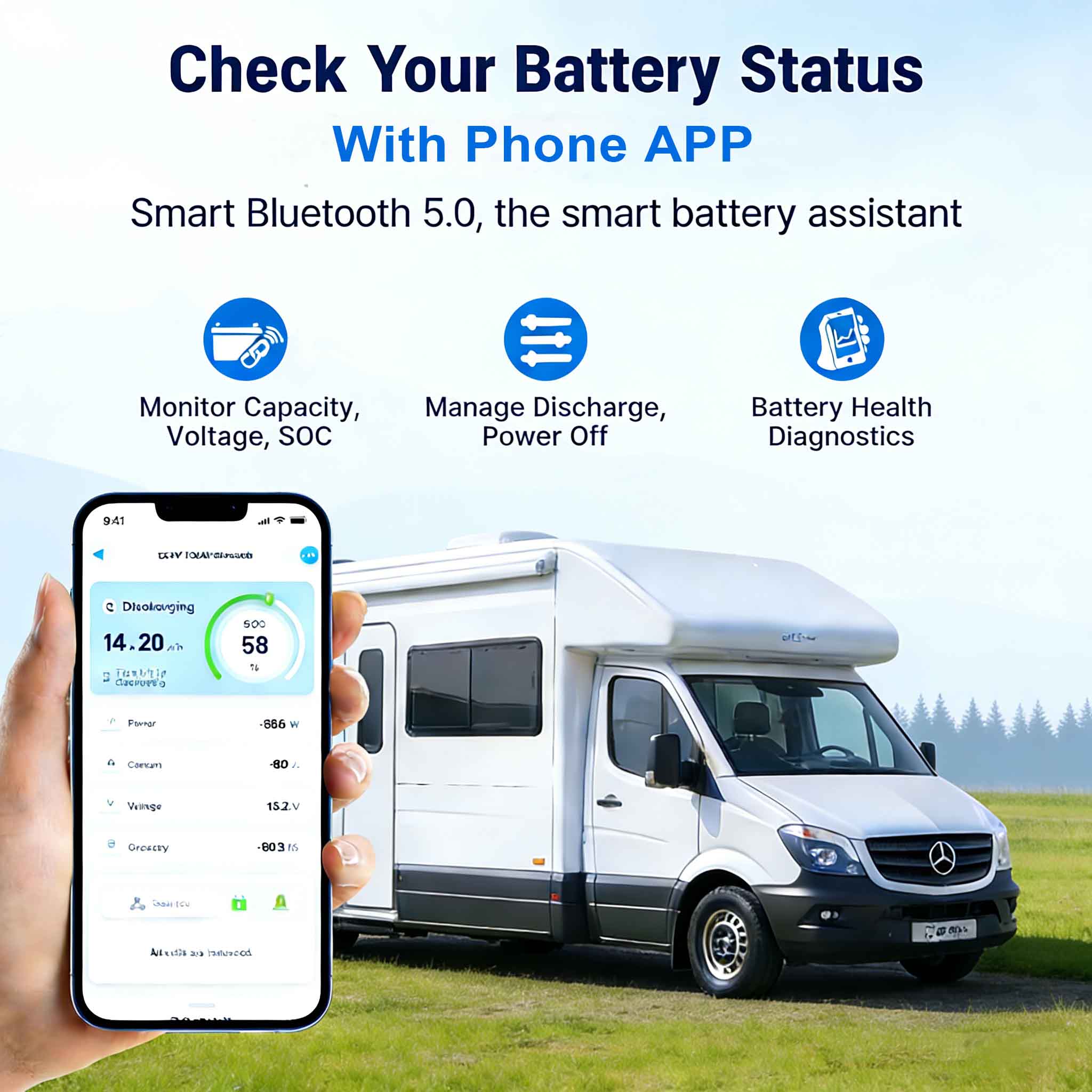 12V 300Ah Bluetooth LiFePO4 Battery(Fast Delivery,US Stock) - Image 4