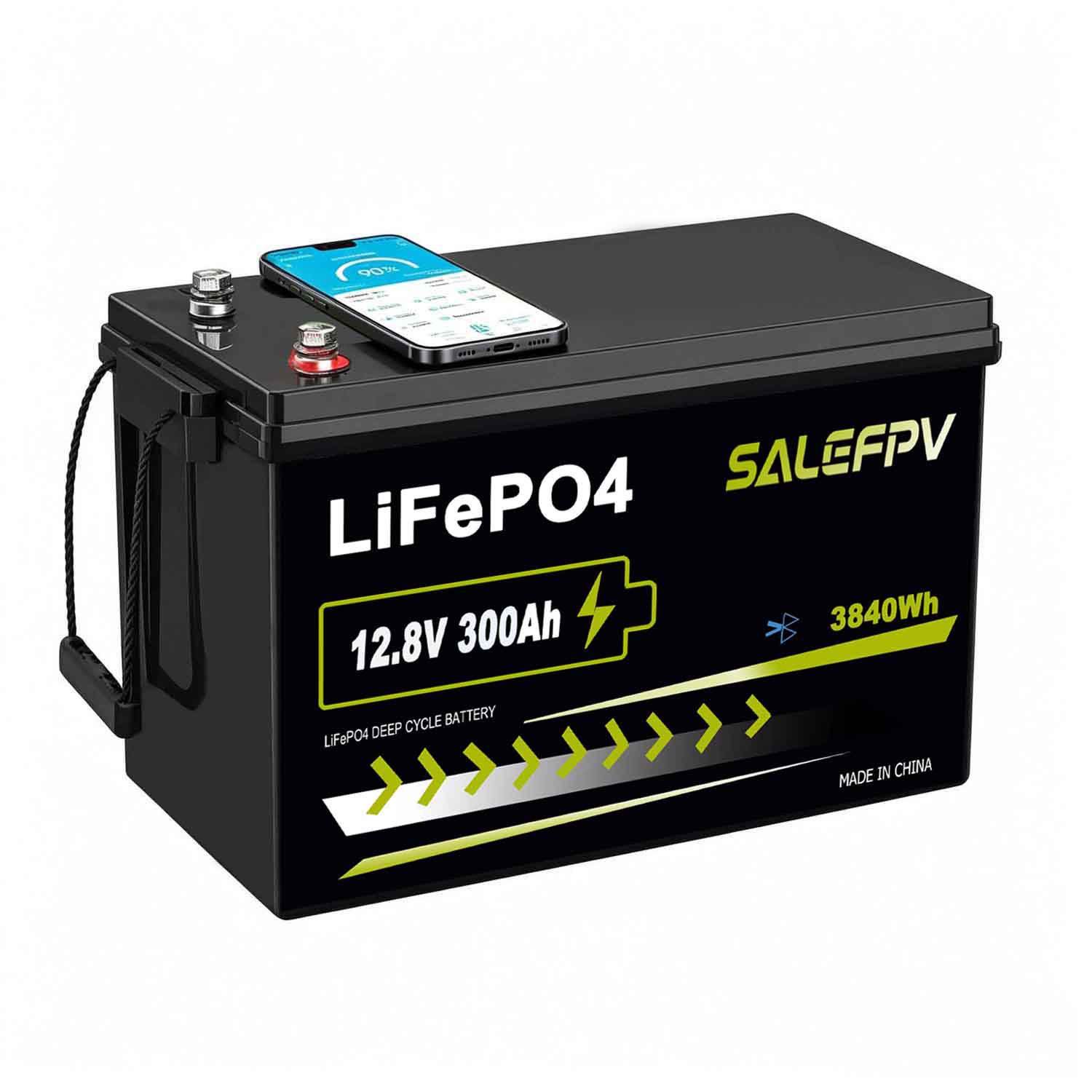 12V 300Ah Bluetooth LiFePO4 Battery(Fast Delivery,US Stock)